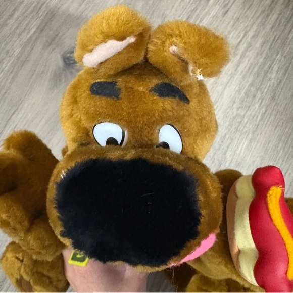 Vtg 90s Cartoon Network Scooby Doo Plush with Hot Dog Play By Play Toys 11” - Picture 4 of 10